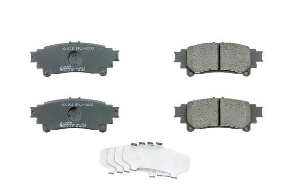 Jeu de 4 plaquettes de frein AISIN ref. BPLX-2000